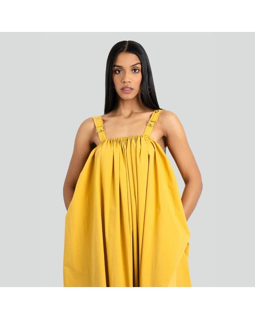 Maui X Lolita Yellow Paola Mustard Bohemian Maxi Dress
