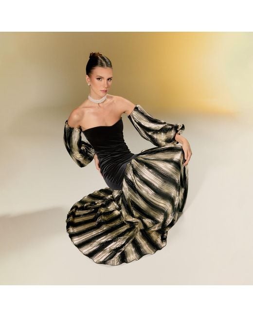 Nur Karaata Black Bastille Gown