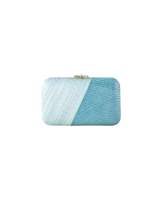 LIKHÂ Blue Powder Kimono Clutch Purse