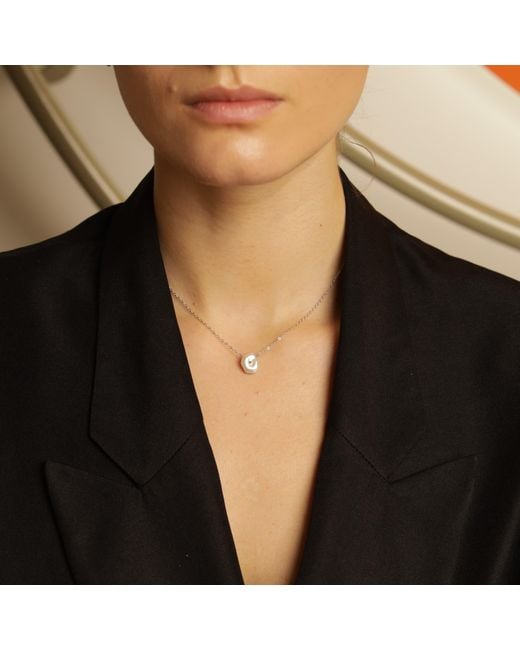 Pearl Code Metallic Rozeta Zenith Keshi Pearl Pendant Necklace