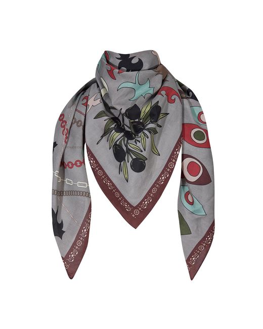 Iodes Gray Human Factor Shadow Scarf