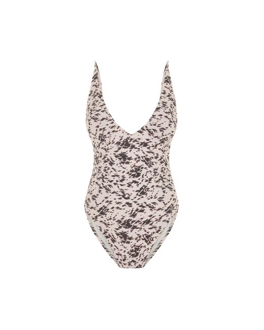 Pcfg Multicolor The Solar Reflections Low Back V-Neck Swimsuit