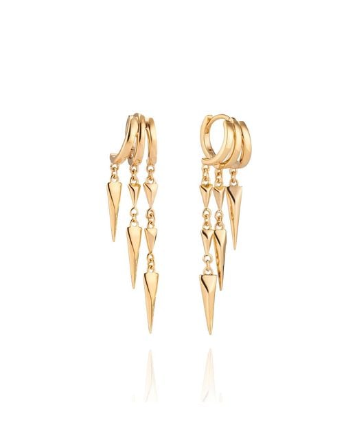Aaria London Metallic Paloma Illusion Earrings