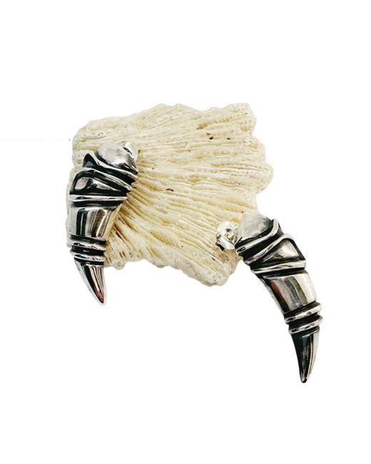 Tg-Jewellery by Tamara Gervasio Metallic Eyebrow Stud Earrings