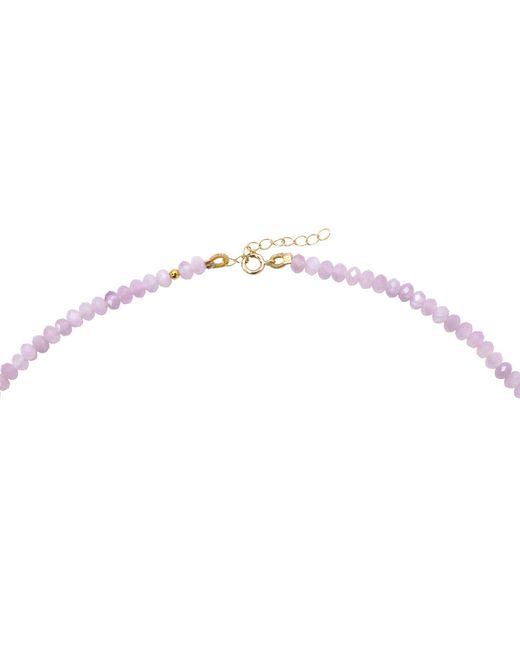 Bombyx House Metallic Kunzite Bead Necklace