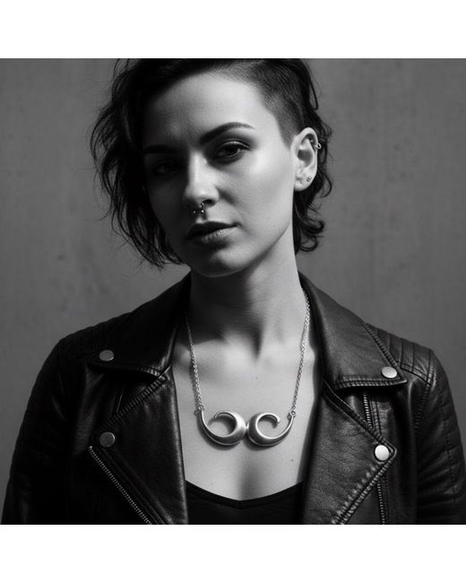 Tg-Jewellery by Tamara Gervasio Metallic Conchiglia Choker Necklace – Handcrafted Sterling