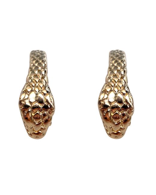 IN CAUDA VENENUM Metallic Drakaina Earrings