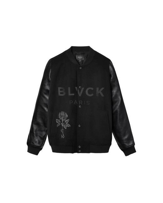 Blvck Paris Black Blvck Baseball Jacket for men