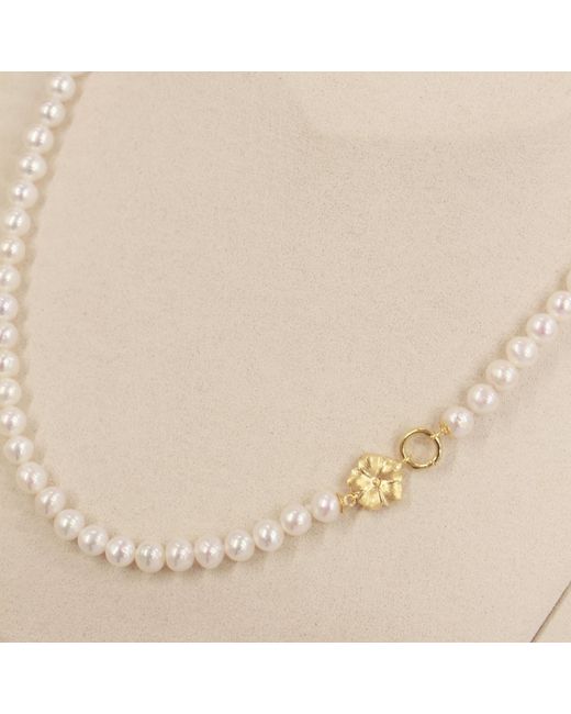 Agora Jewellery Metallic Bavella Pearl Necklace