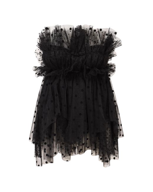 Belle -et-BonBon Black Dakota Dotty Tulle Mini Dress