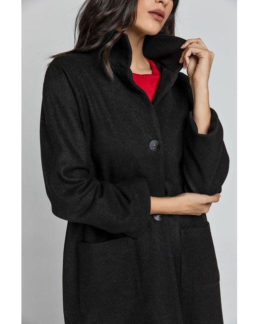 Conquista Black Blend Coat By