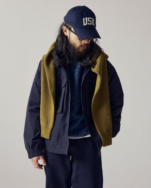 Uskees Blue Evo Shell Coat for men
