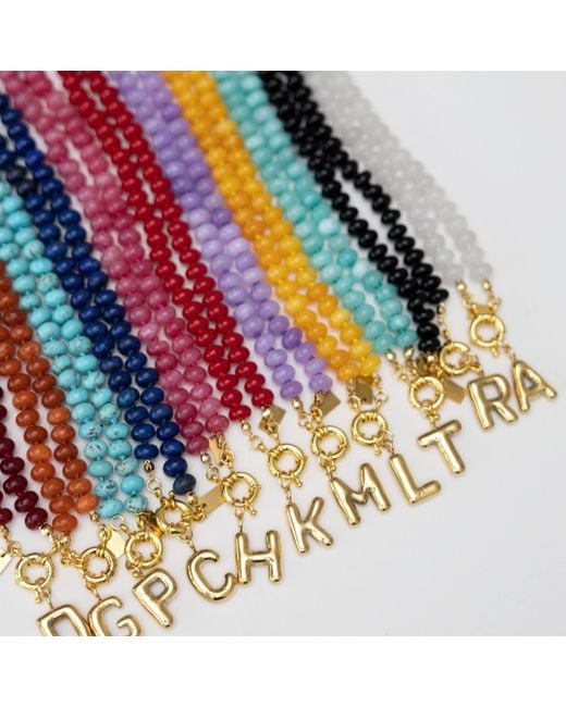 Christina Greene Yellow Sweet Stone Beaded Knotted Necklace