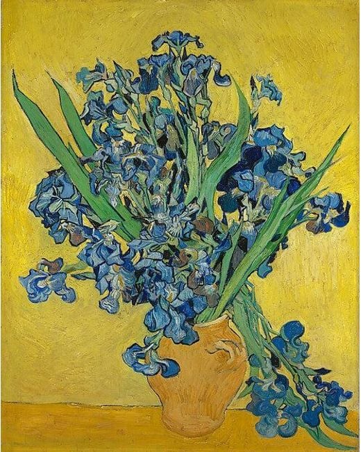 Heartfelt Layers Green Van Gogh Irises