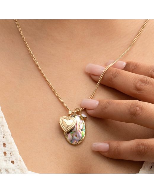 Maya Brenner Metallic Large Abalone Cabochon Charm