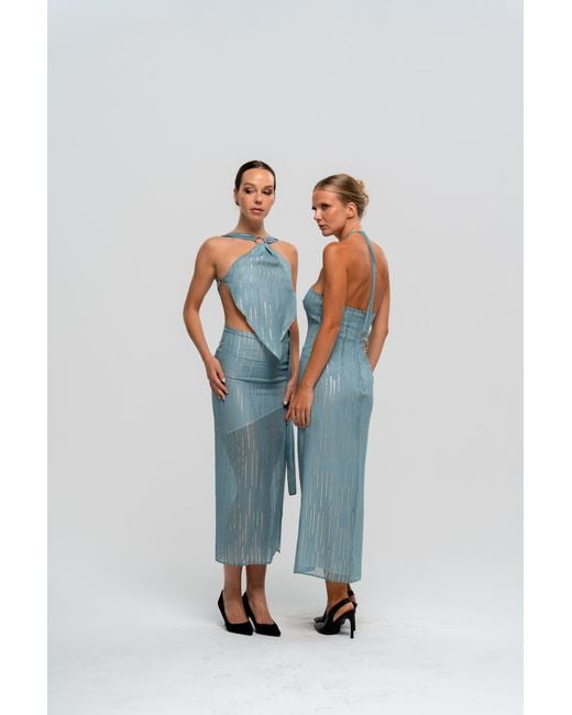 The Ethos Studio Blue Luc Skirt