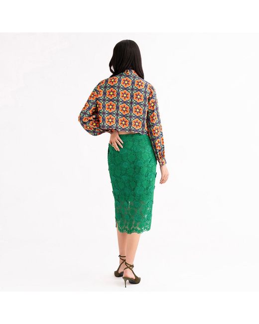 Emma Wallace Green Yan Skirt
