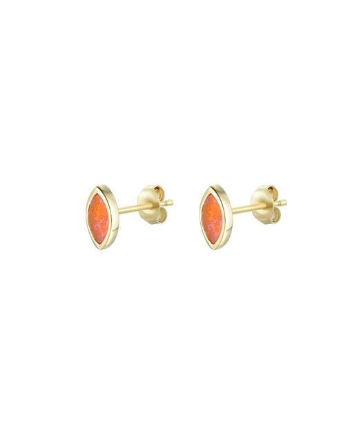 KAMARIA Blue Marquise Opal Stud Earrings