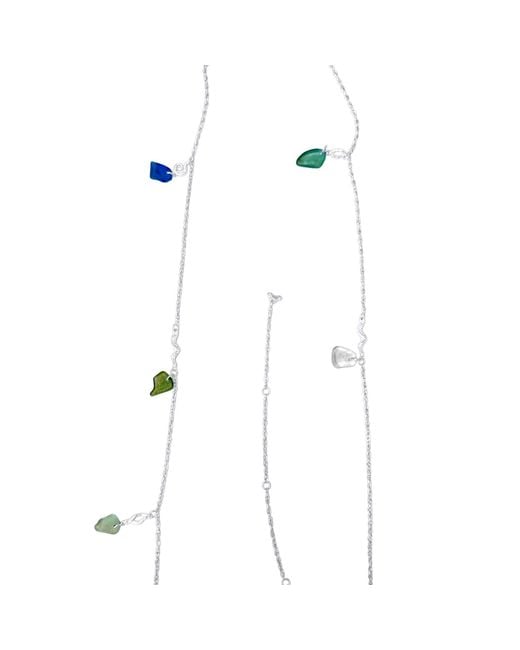 Glassy White Bølgeskær Body Chain