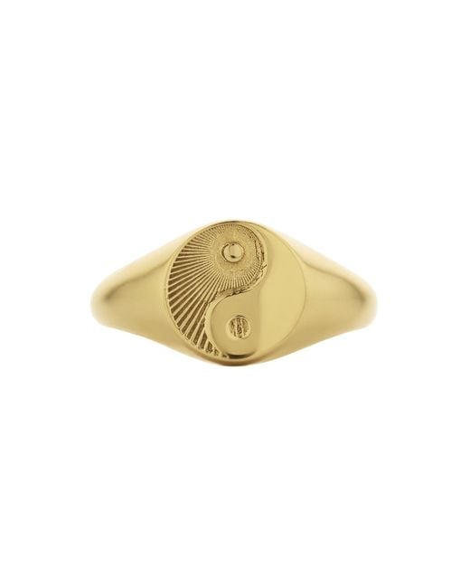 Zoe & Morgan Yellow Yin Yang Ring