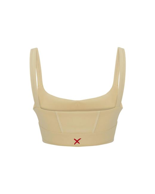 Pcfg White Neutrals Bra With Stitch Detail