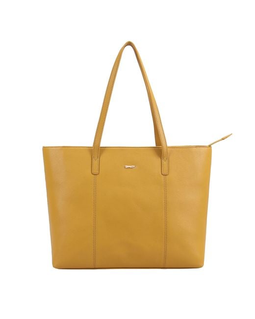 Paul Costelloe Yellow Victoria Tote Bag