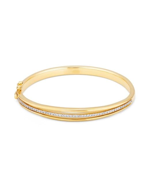 Lulu B London Metallic Classic Cubic Zirconia Bangle