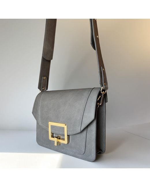 Deanog Gray Crossbody Bag Mila Graphite