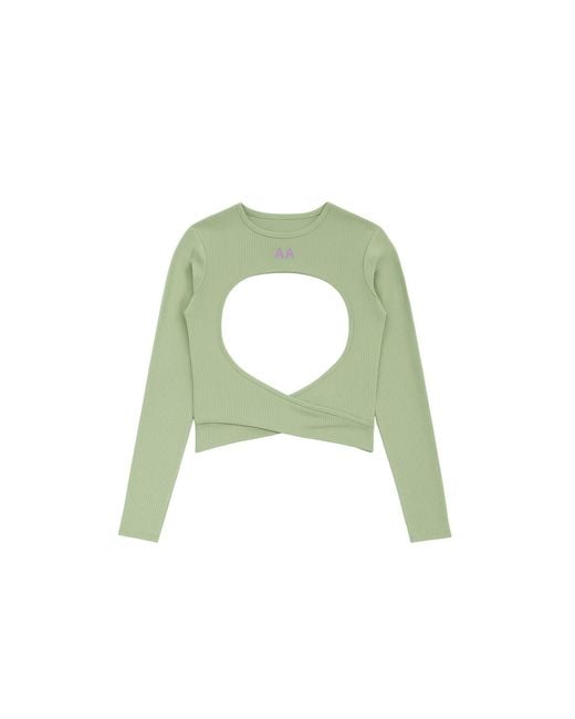 Altra Volta Green Pistachio Open-Back Top