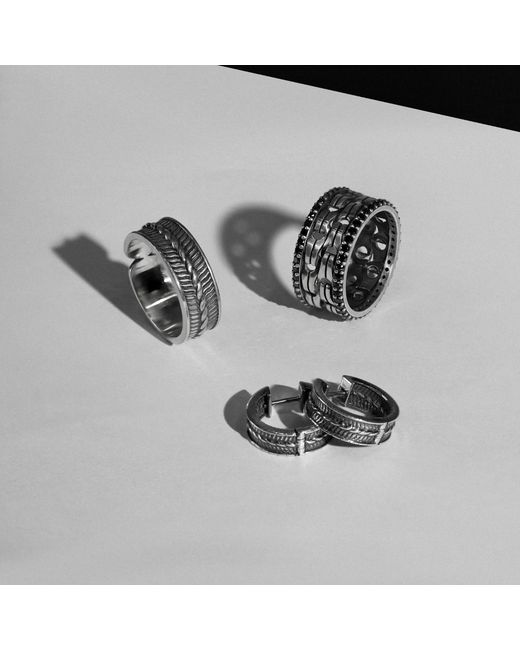 The Jewelz White The Chain Legacy — Open Weave Band Ring for men