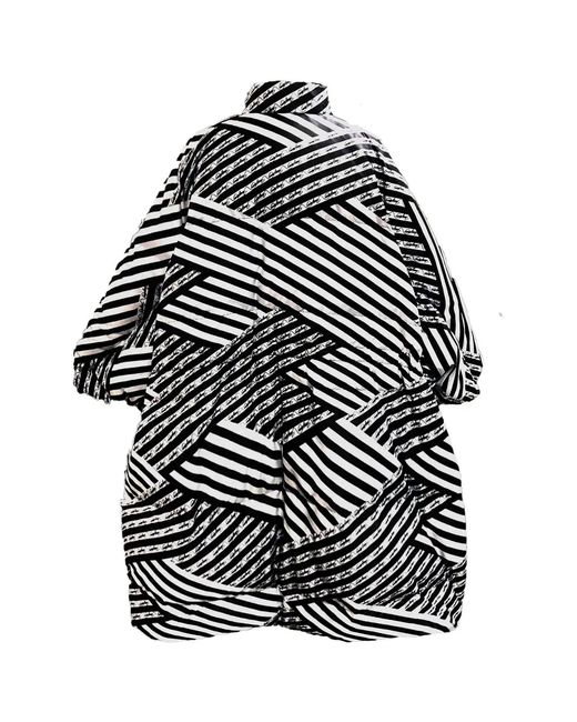 Maxjenny Black Oversized Puffer Coat –