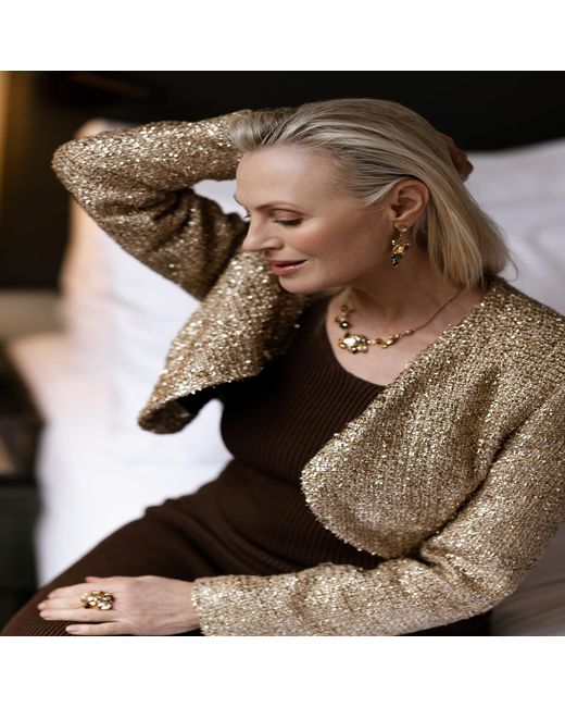 Otazu Metallic Neutrals Aurelia Ring