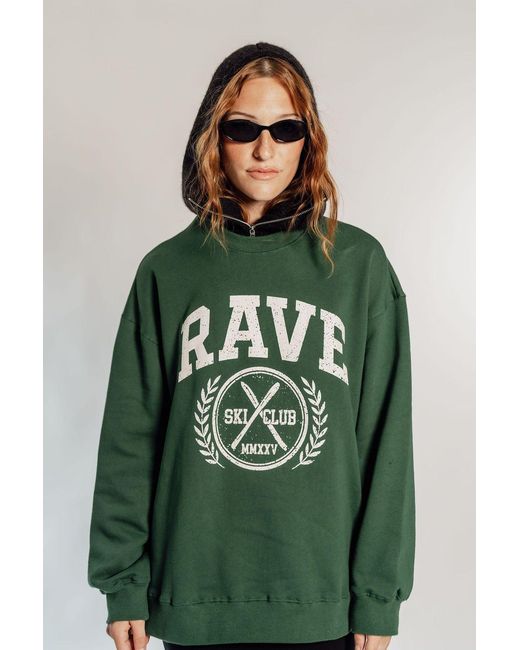 Rave on Trend Green Oversized Rave