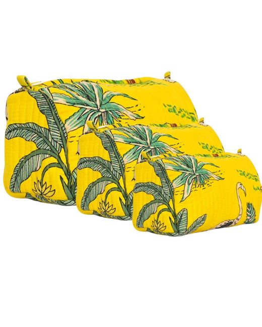 Conscious Yoga Collective Yellow The Jungle Three Piece Travel Set