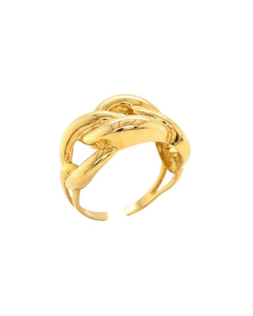 LINYA JEWELLERY Metallic Chain Ring