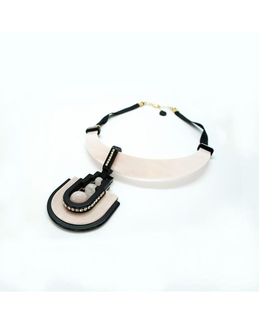 Gissa Bicalho Multicolor Handmade Acrylic Necklace Chocker Orion