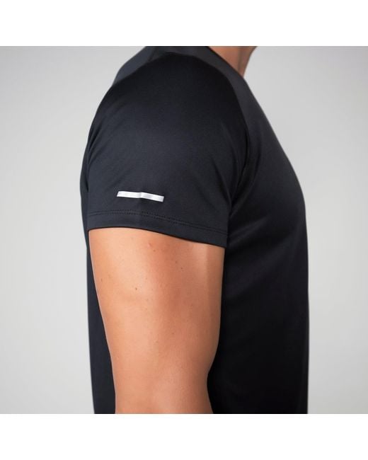 Aora Athletics Black Ultra-Light Eco-Friendly Mesh Tee With Breathable Quick-Dry Fabric For Gym, Running, Yoga, And Everyday Wear for men