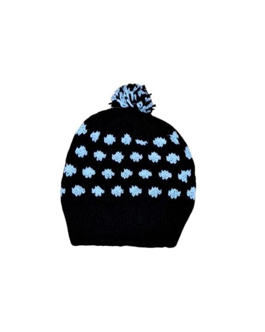 Springmoonatelier Black Handmade Wool & Hat