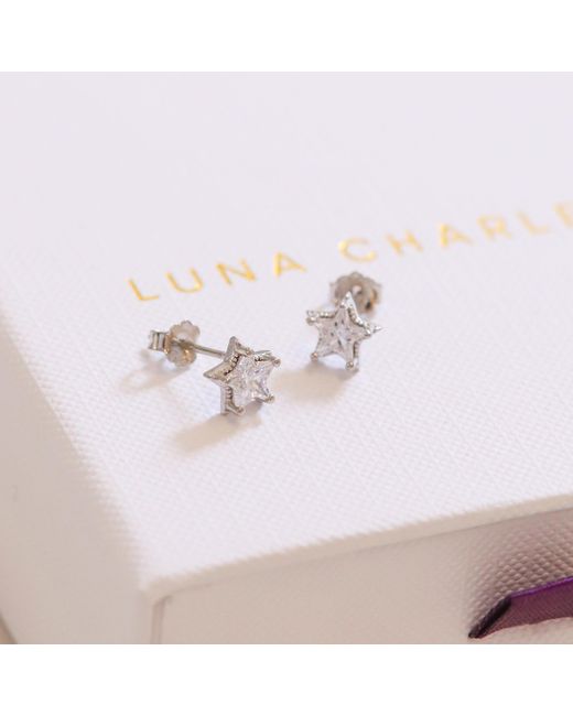 Luna Charles Metallic Brooke Star Stud Earrings
