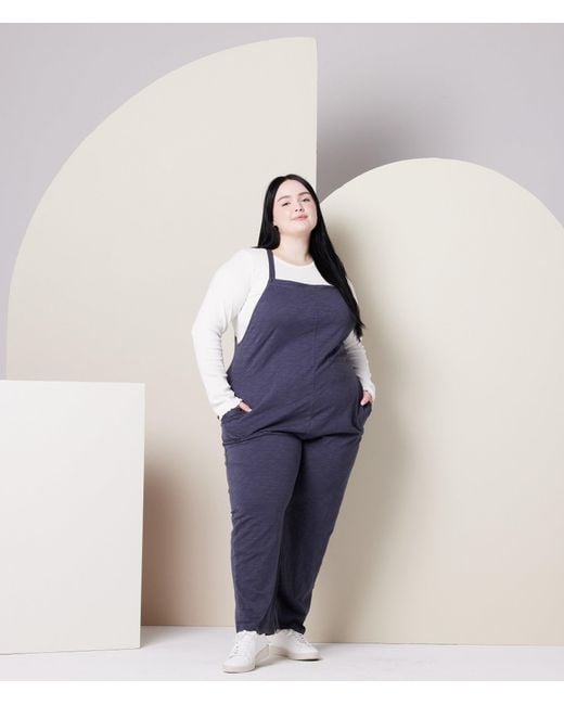 Known Supply Purple Organic Cotton Adjustable Overalls
