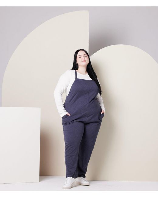 Known Supply Purple Organic Cotton Adjustable Overalls