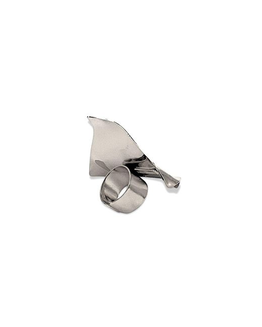 Jaredjamin Metallic Whitney Wave Ring