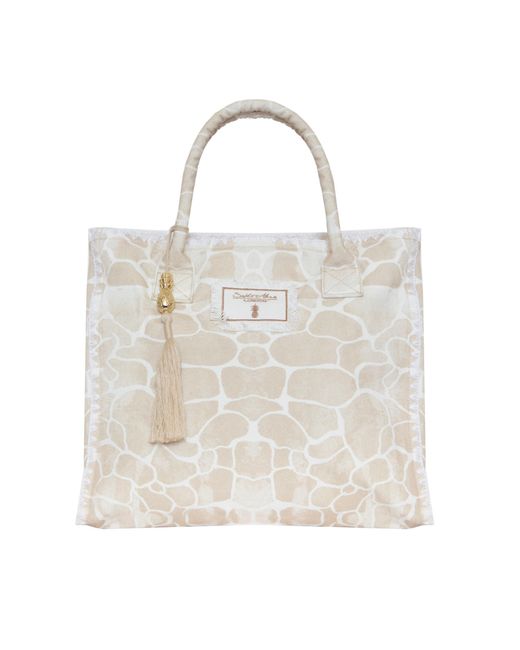 Sophia Alexia Natural Neutrals Sand Pebbles Barbados Beach Bag