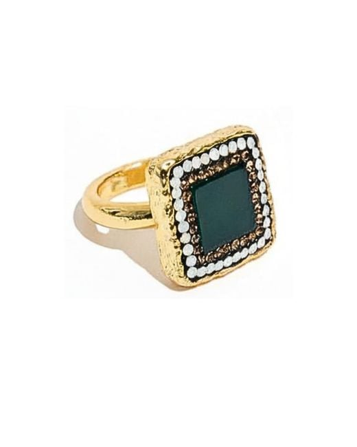 Ornare the Label Metallic Stella Ring – Agate