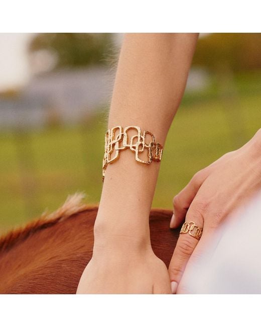 Retro Chic Metallic Roman Arc Golden Bracelet