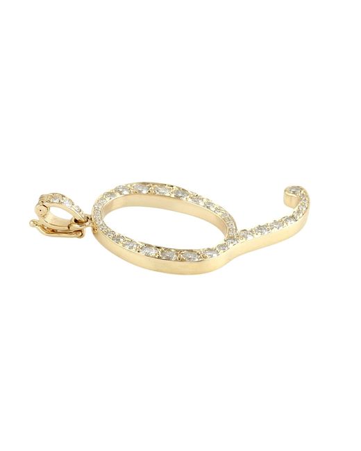 Artisan Metallic Diamond Initial “Q” Pendant