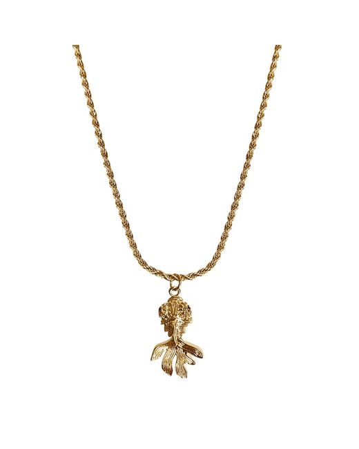 Alexie of Athens Metallic Calypso Goldfish Rope Chain Necklace