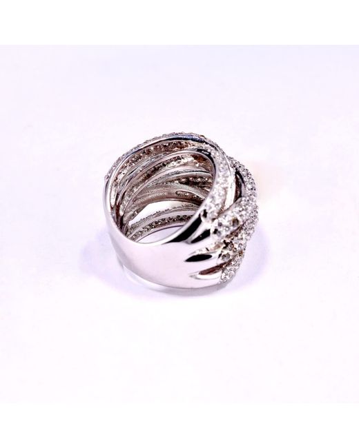 Mineralgems•Studio Metallic Crossed Circle Ring
