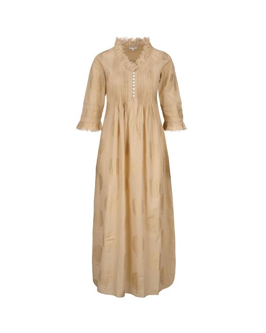 At Last Natural Neutrals Cotton Annabel Maxi Dress