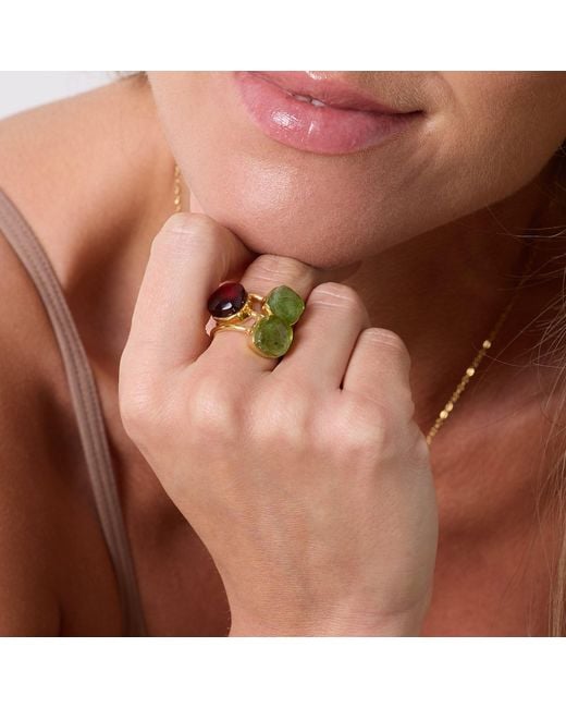 Amadeus Yellow Sophia Peridot Gemstone Ring